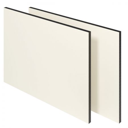 HPL Fassadenplatte, weiß (ähnlich RAL 9010), Dicke 6 mm. Gratis zugeschnitten