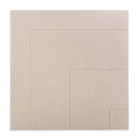 Filz-Wandfliese quadratisch, Ecke A, beige