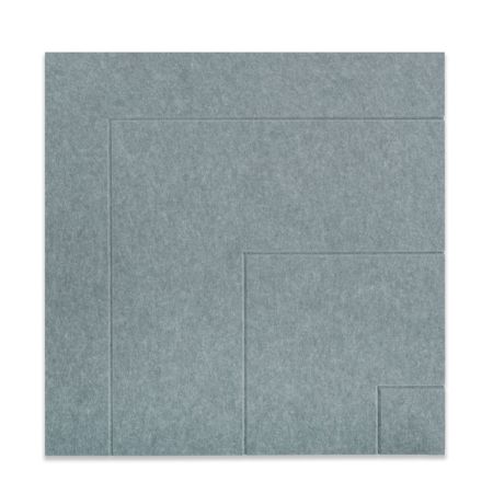 Filz-Wandfliese quadratisch, Ecke A, betongrau