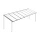 Polycarbonaat kanaalplaten dak opaal wit compleet, vrijstaand, breedte tot 8 m x diepte tot 2,5 m