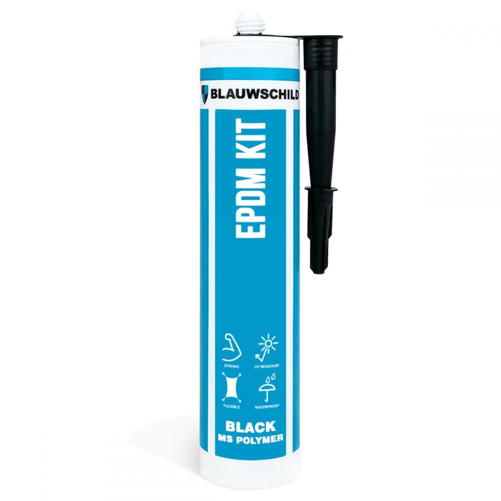 Blauwschild EPDM elastischer Kleber, schwarz 290 ml